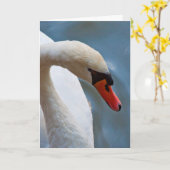 Het Wenskaart van de zwaan Kaart (Gele Bloem)