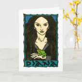 Het Wenskaart van Diana Kaart (Gele Bloem)