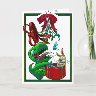 Het Wenskaart van Dinnersaurus: Baby en Bunno Kaart