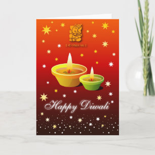 Het Wenskaart van Diwali Kaart