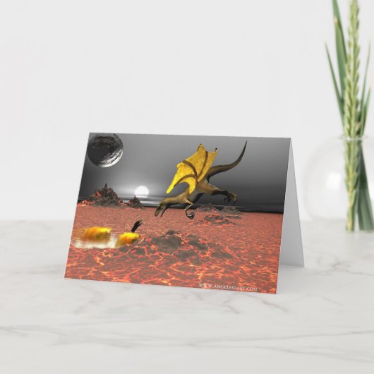 Het Wenskaart van DragonFire Kaart (Voorkant)