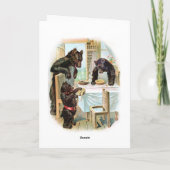 Het Wenskaart van drie Beren sprookjes Kaart (Achterkant)