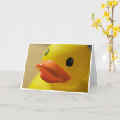 Het Wenskaart van Ducky Kaart (Gele Bloem)