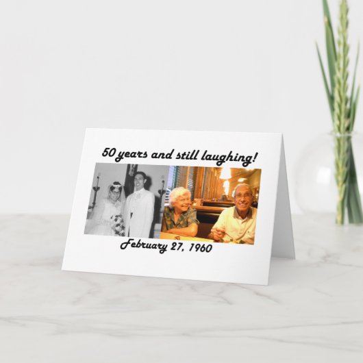 Het wenskaart van Duran vijftigste Kaart (Voorkant)