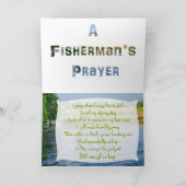 Het Wenskaart van een visser Kaart (Binnen)