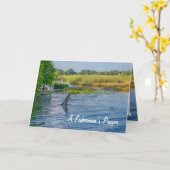 Het Wenskaart van een visser Kaart (Gele Bloem)