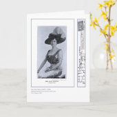 Het Wenskaart van Ellis Jeffreys van de actrice Kaart (Gele Bloem)