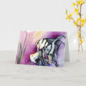 Het Wenskaart van engelen Kaart (Gele Bloem)