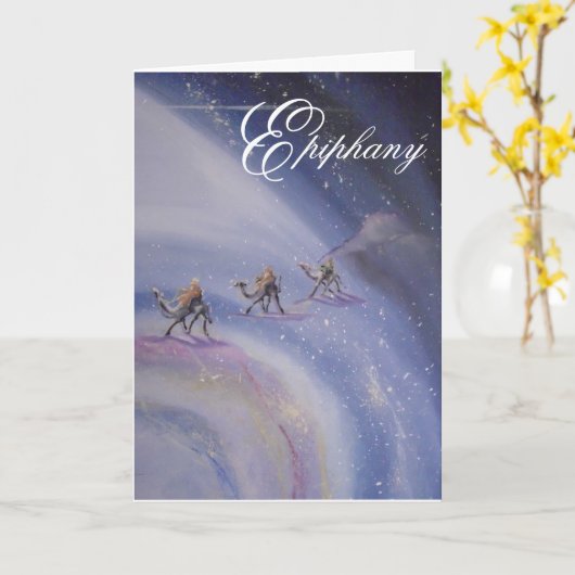 Het Wenskaart van Epiphany Kaart (Gele Bloem)