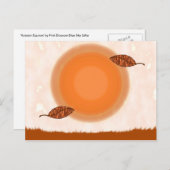 Het Wenskaart van Equinox van de herfst Briefkaart (Voorkant / Achterkant)