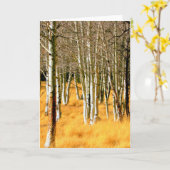 het wenskaart van espbomen kaart (Gele Bloem)