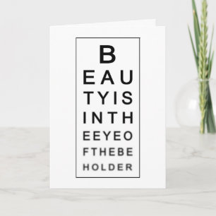 Het Wenskaart van Eyestest Feestdagen Kaart