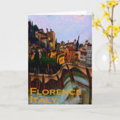 Het Wenskaart van Florence Italië Kaart (Gele Bloem)