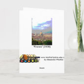 Het Wenskaart van Florence Kaart (Achterkant)