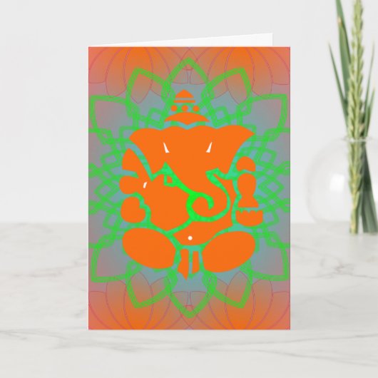 Het wenskaart van Ganesh Kaart (Voorkant)