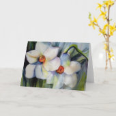 Het Wenskaart van gele narcissen met envelop Kaart (Gele Bloem)