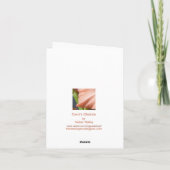 Het Wenskaart van Gladiola van de hymne Kaart (Achterkant)