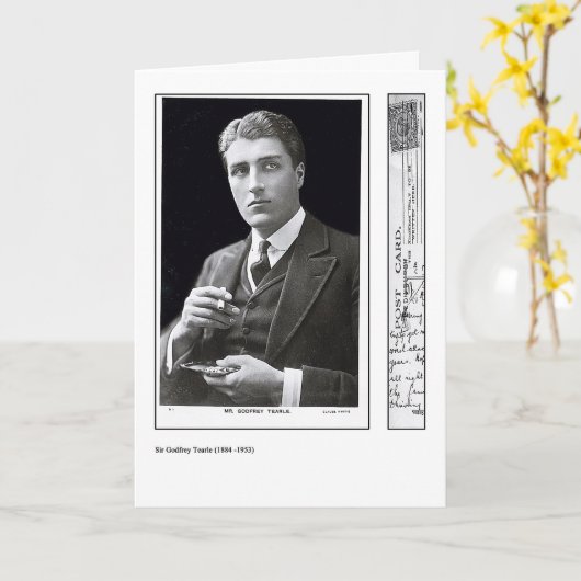 Het Wenskaart van Godfrey Tearle van de acteur Kaart (Gele Bloem)