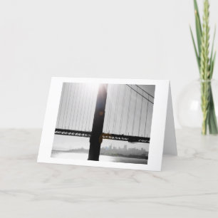 Het Wenskaart van golden gate bridge (Zwart & Wit) Kaart