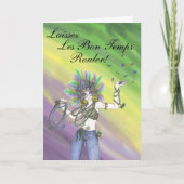 Het Wenskaart van Gras van Mardi Kaart (Voorkant)