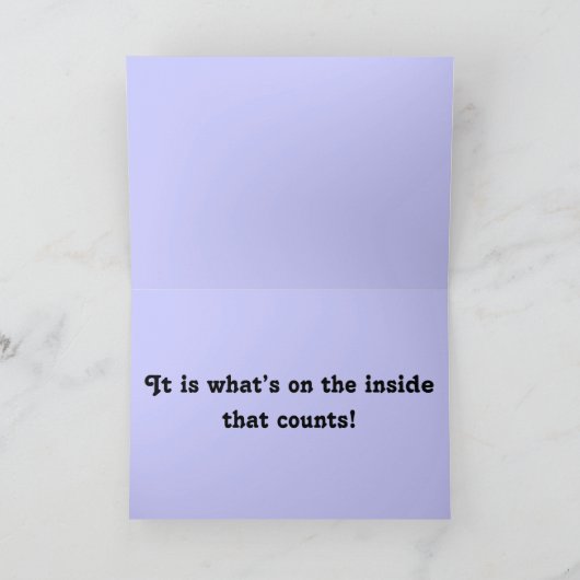 Het Wenskaart van Haggis Kaart (Binnen)