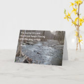 Het Wenskaart van haiku's (aanmoediging) Kaart (Gele Bloem)