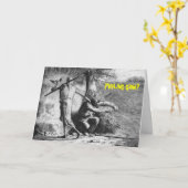 Het Wenskaart van Halloween - de Onverbiddelijke Kaart (Gele Bloem)