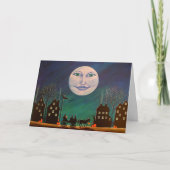 Het Wenskaart van Halloween, heksen, zwarte, kat, Kaart (Voorkant)