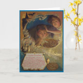 Het Wenskaart van Halloween Kaart (Gele Bloem)