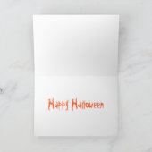 Het Wenskaart van Halloween van de Duitse herder Kaart (Binnen)