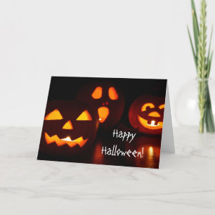 Het Wenskaart van Halloween van de Lantaarn van O Kaart