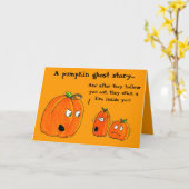 Het wenskaart van HALLOWEEN van het VERHAAL van Kaart (Gele Bloem)