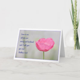 Het Wenskaart van het 11:28 van Matthew Kaart