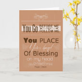 Het Wenskaart van het 139:5 van de psalm Kaart (Gele Bloem)