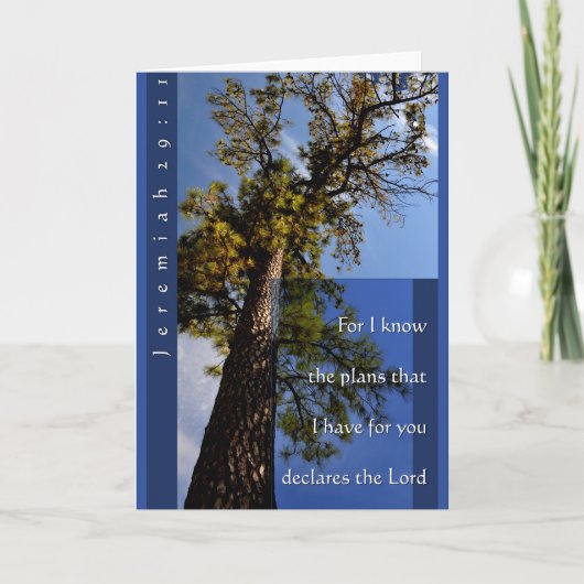 Het Wenskaart van het 29:11 van Jeremiah Kaart (Voorkant)