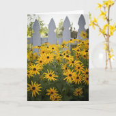 Het Wenskaart van het Arboretum van Webster Kaart (Gele Bloem)