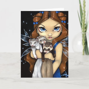 Het Wenskaart van het "armvol Fretten" Kaart