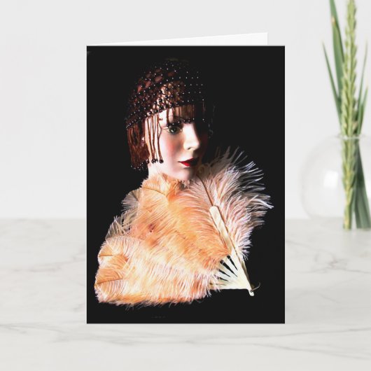 Het Wenskaart van het art deco Kaart (Voorkant)