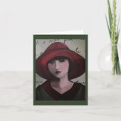 Het Wenskaart van het art deco Kaart (Voorkant)