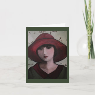 Het Wenskaart van het art deco Kaart