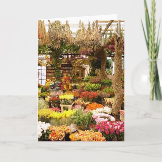 Het Wenskaart van het boeket Kaart (Voorkant)