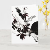 Het Wenskaart van het Boeket van de kraai Kaart (Gele Bloem)