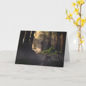 Het Wenskaart van het bos Kaart (Gele Bloem)