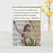 Het Wenskaart van het Citaat van de Collage van Kaart (Gele Bloem)