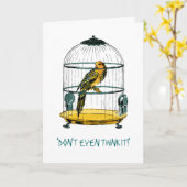 Het Wenskaart van het Citaat van de papegaai Kaart (Gele Bloem)