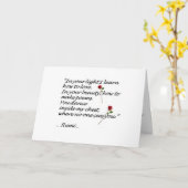 Het Wenskaart van het Citaat van het Hart van Rumi Kaart (Gele Bloem)