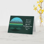 Het Wenskaart van het Citaat van Rumi. Oceaan Kaart (Gele Bloem)