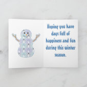 Het Wenskaart van het Dekbed van de winter Kaart (Binnen)