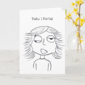 Het wenskaart van het Dieet van Stinkeye Kaart (Gele Bloem)