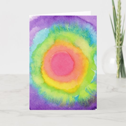 Het Wenskaart van het Doel van de regenboog Kaart (Voorkant)